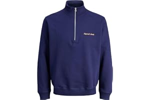 JACK & JONES Men's Jornorrebro Emb Sweat High Neck Sn