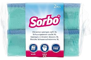 Sorbo Bardzo duże gąbki do szorowania odporne na zarysowania