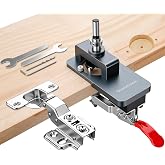 35mm Concealed Hinge Jig for Metal Quick Clamp, Precise Hole Drilling Guide Locator, Professional Woodworking Tool for Mounti