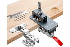 35 mm Metall Jigg för Dolda Gångjärn med Snabbklämma, Exakt Borrguide och Hålöppnare, Professionellt Verktyg för Snickeriverksamhet för Dörr- och Skåpgångjärn