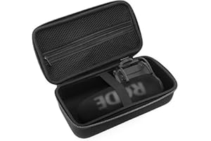 Musiin Funda protectora para micrófono de vídeo compatible con Rode VideoMic Pro VideoMic Pro+ Plus DSLR, fácil de transportar (color negro)