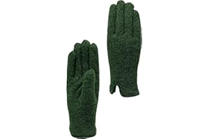 CLASSE77 - Guanti in Lana foderati in Cashmere con bordi in pelle - Donna - Artigianali - Made in Italy