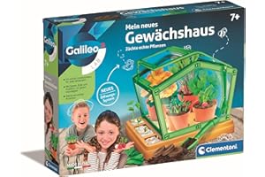 Clementoni Galileo Lab – Mein neues Gewächshaus, Pflanzkasten & Samen für Mini-Gärtner und angehende Botaniker, Spielzeug für Kinder ab 7 Jahren von Clementoni 59383