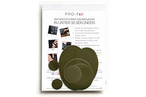 DJR PRO-FIX Ripstop Repair Patch Kit – Waterproof, Tear-Resistant, Pre-Cut Self-Adhesive Patches for Tents, Jackets, Sleeping Bags, Awnings, Backpacks, Beach Gear, Camping & Festivals - Olive Green