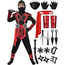 Disfraz Ninja de Spooktacular Creations para niños Red Ninja | Bodega
