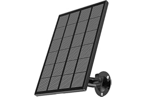 Solar Panel Compatible with Zumimall Outdoor Wireless Camera GX1S/Q1PRO,Waterproof Solar Panel with 10ft Charging Cable, Continuous Power Supply for Security Camera (No Camera)