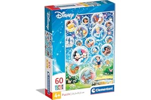 Clementoni 26049 Clementoni-26049-Supercolor Puzzle-Disney Classic-60 Teile, Mehrfarben, 60pezzi