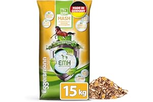 Eggersmann Mein Pferdefutter EMH Mash 15 kg – Complément Alimentaire pour Chevaux et poneys – Nourriture pour Chevaux pour Soutenir la Flore intestinale et la Digestion – avec de précieux acides Gras