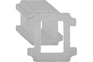 NIXOOT Lot de 8 tampons de nettoyage pour robots de nettoyage de vitres ECOVACS WINBOT W2S / W2S Omni - Chiffons en microfibre lavables pour nettoyer efficacement les taches et la poussière des fenêtres