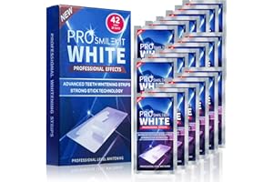 Dufuso 42 Piezas Tiras Blanqueadoras Dientes, Blanqueador Dental Profesional Teeth Whitening Strips, Fórmula no sensible Seguro para el Esmalte