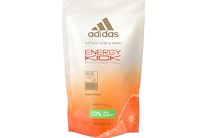 Adidas Active Skin & Mind, Energy Kick Shower Gel Refill, Docciaschiuma Ricarica Donna, 400 ml