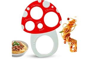 CENTRAL 23 Outil de mesure de pâtes – Outil de mesure de spaghetti – Contrôle des portions – Mesureur de portion – Design champignon insolite – Gadgets et accessoires de cuisine amusants et inhabituels –