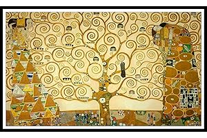 KHGKF 5D Kit-Per-Pittura-Diamante,Diamond Painting 5D Fai Da te con il numero Diamanti kit per ricamo a punto croce Mosaico Painting,L'albero della vita di Gustav Klimt Paintings