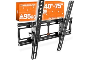 RICOO Supporto TV parete R09 32”-65” pollici 81-165 cm Staffa televisore Inclinabile Fisso Porta televisione universale VESA 200 x 200-400 x 400 Nero