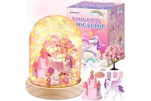 RDDAIPE DIY Luz de Noche Unicornio, Manualidades y Juguetes para Niñas 3-12 Años, Lámpara y Juegos