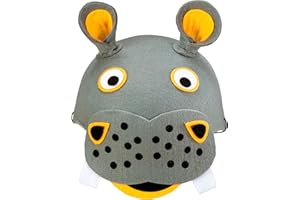 W WIDMANN MILANO Party Fashion - Sombrero de animal para niños, de fieltro, máscara, disfraz de animal, fiesta de cumpleaños infantil, carnaval