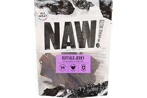 NAW | Buffalo Jerky | 150g Pack | Premium Dog Treats | Helps Support Healthy Dental Hygiene | 100% Buffalo | A Leaner Source Of Protein