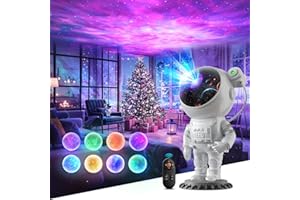 LAMPET Astronaut Projektor, LED Galaxy Projektor, Night Light Sternenhimmel mit Fernbedienung & Timer, Astronauten Sternenhimmel Projektor Christmas Geschenk für Kinder und Erwachsene