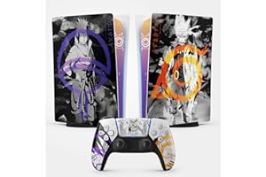 FFRAME PS5 Skin Hokage Naruto Sticker, Aufkleber für Playstation 5, Konsole und Controller, Digital Standard Edition, Skin Hokage PS5 (1 Controller)