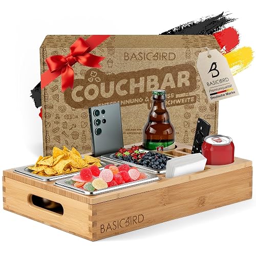 Basicbird Snackbox mit 3 Schalen, Holz
