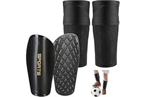 Chumix Parastinchi Calcio Bambino, Parastinchi da Calcio da Inserire, Calzettoni con Tasca Ottimizzata, Offre Protezione Completa per Gambe, per Bambini Adulto