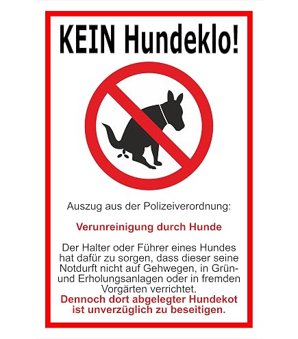 Ambiance Sticker – Runder Hinweisaufkleber „Hunde & Katzen Verboten“, Laminiert, Wasserfest, UV-beständig, Ø 15 Cm