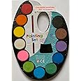 JUMBO Children's Watercolor Paint Set, Paint Blocks for Children, 12 Colors with Paint Brush, Childrens Paint Set, Water Color Paint Set for Beginners, School Drawing, Painting Color Set