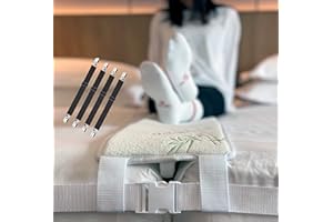 MR. RIGHT KING Bamboo Bed Bridge Twin To King Converter Kit - Wide Bed Gap Filler to Make Twin Beds Into King - Adjustable 2 Inch Wide Mattress Connecting Strap and 4 Bed Sheets Fasteners - Storage Bag Included