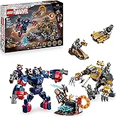 LEGO ǀ Marvel Avengers: Endgame Thor vs. Chitauri - Building Toy with a Mech, Gorilla Figure & 7 Minifigures incl. Thor, Rock