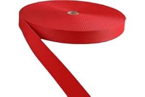 TUKAN-TEX Cinghia in polipropilene rosso, larghezza 30 mm, 50 m