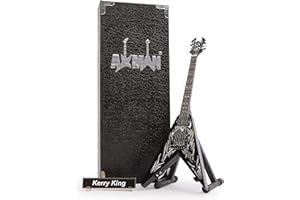 AXMAN Kerry King - Miniature Guitar Replica - Music Gifts - Handmade Ornamental 1/4 Scale - Includes a Display Box, Name Tag and Miniature Guitar Stand