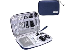 starfa lab Kabel Organizer Tasche Elektronik Zubehör Tasche Reisen Kabeltasche Universal Elektronische Organizer Geeignet für Kabel, Festplatten, SD-Karten, Mäuse, Ladegeräte (blau)