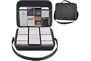 CASMILEE Magiczne Pudełko na Karty 2000+ do Magic The Gathering, Trading Card Box do Yugioh/Against Humanity/CAH/MTG, Walizka na Plansze i Ekspansje, Deck Box, Football, Topps