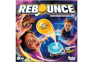 HASBRO GAMING Rebounce Game | Indoor and Outdoor Electronic Action Game for Kids, Teens, and Adults | Ages 8+ | 2 to 6 Players | 10 Mins. | Family Travel Games