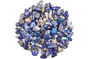 PRETTME 500 Stück Lapislazuli Edelstein perlen, edelsteine zum auffädeln,Kristall Steine Perlen, 5-8 mm Natürlichen Gebohrt Edelsteine für Armbänder, Ketten, Ohrringe,DIY Schmuck Machen Crafting