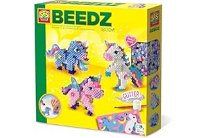 SES CREATIVE Ses- Perline da Stirare – Unicorni, Vari Colori, 06263