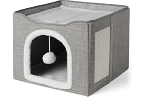Amazon Basics Cat House 1 Story, Grey