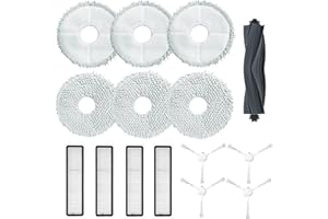JIDRMC 15-częściowy zestaw części zamiennych do robota odkurzającego, do Dreame L10s Ultra, akcesoria do Dreame S10/S10PRO, części zamienne do odkurzacza, filtry, części zamienne do robota odkurzającego, szczotki boczne (1)
