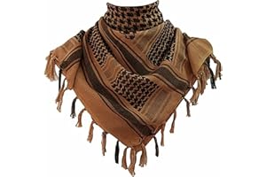COLOURLINX Soft Cotton Shemagh Scarf Arab Sun Hat Combat Desert Keffiyeh SAS Army Tactical Military Desert Head Neck Wrap mask