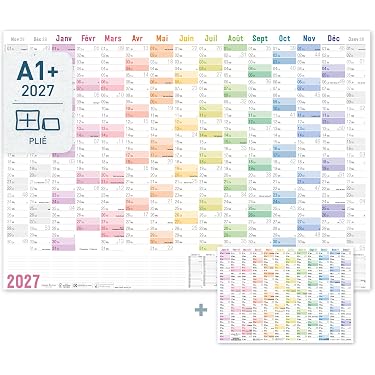 Dubbelzijdige Wandkalender 2026 – 122x81 Cm, Uitwisbaar Gelamineerd, Met 20 Stickers En 4 Stiften, Voor Thuis En Op Kantoor