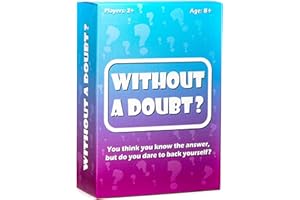 SHOT IN THE DARK Without A Doubt? A Hilarious Quiz Game of Ridiculous Questions, Guesswork and Family Fun | 2+ Players | Adults, Teens, Kids & Families