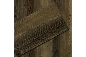 ATOPOSE GREEN SURFACE SOLUTIONS ATOPOSE Self Adhesive Vinyl Flooring,Peel and Stick Floor Tile,Rustic Walnut,18 Planks 2.51 m²,Fire-Resistant for Bedroom Kitchen Bathroom Hallway Living Room Office School
