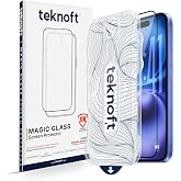 Teknoft iPhone 16 ile Uyumlu Otomatik Hizalama Aparatlı Takılırken Toz Toplama &Ouml;zellikli Ekstra G&uuml;&ccedil;lendirilmiş Lazer Kesim Ek