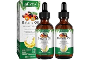 BIEYOC Batana olejek do włosów, 2 butelki bio olejek batana do porostu włosów, Batana Oil for Hair Growth, olejek do naprawy suchych, zniszczonych włosów, 60 ml