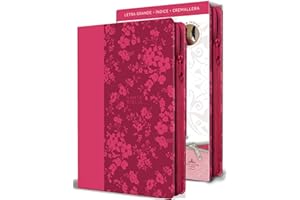 Santa Biblia / Holy Bible: Reina-Valera 1960, fucsia, simil piel, cremallera