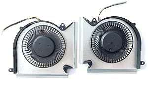 Fleshy Leaf Replacement CPU+GPU Cooling Fan for MSI GE66 10SGS 10SFS 10SF 10UH 10UG 10UE 11UH GP66 Leopard 10UH 10UG 11UG 11UE GL66 MS-1541 MS-1542 Series PABD08008SH N453 PABD08008SH N454