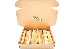 VEEGREEN Palo Santo - 18-23 bastoncini in scatola, 150 g, incenso naturale da bruciare per meditazione, candela e legno per rituali, per la casa, profumo di protezione