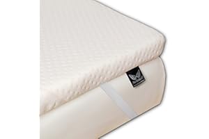 AviiatoR® 5cm Memory Foam Mattress Topper Single Bed, Made In The UK, Orthopaedic Pressure Relief With Washable & Removable Cover, Back Pain Support (90x190cm)