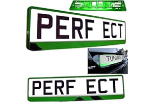 TAPORT 1x Car Registration License Number Plate Surrounds Holder Frame ALL STYLES (GREEN)