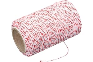 Kitchencraft Ficelle de Boucher, 60 M (197 Ft) - Rouge/Blanc